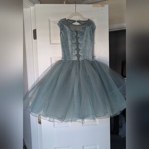Kids Sparkle Tulle Dance Costume - Sage Green. Size 10. Weissman brand